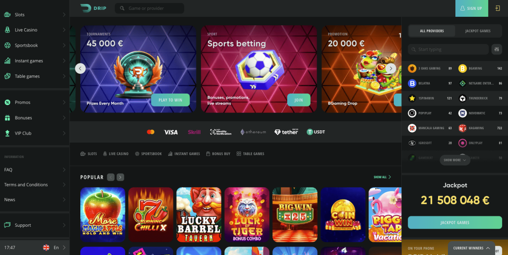 Drip Casino Ελλάδα